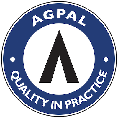 AGPAL accreditation badge